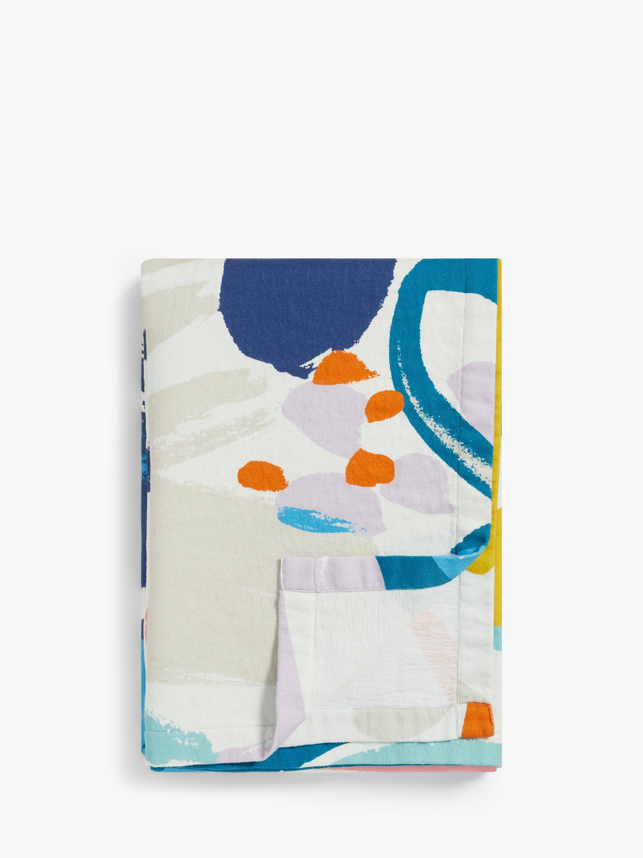 John Lewis Contemporary Floral Print Throw, Multi