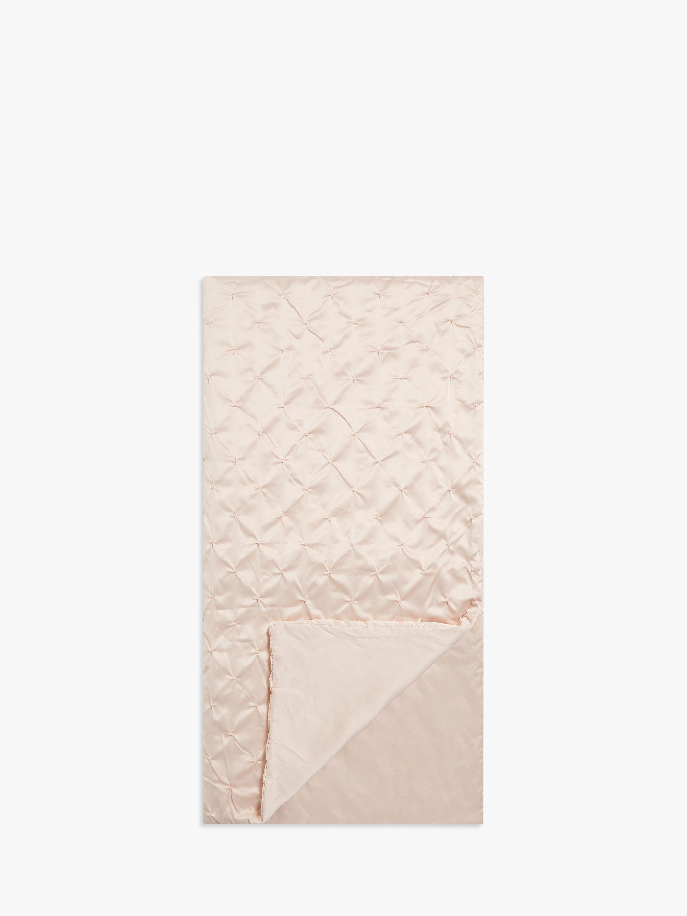 John Lewis Ella Origami Quilted Bedspread, Plaster