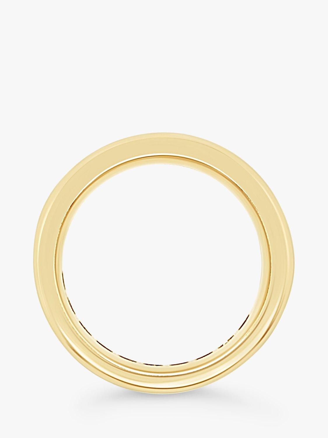 Product image 4 of 8, which shows Milton & Humble Jewellery Pre-Loved 14ct Yellow Gold 10 Princess Cut Diamond Eternity Ring