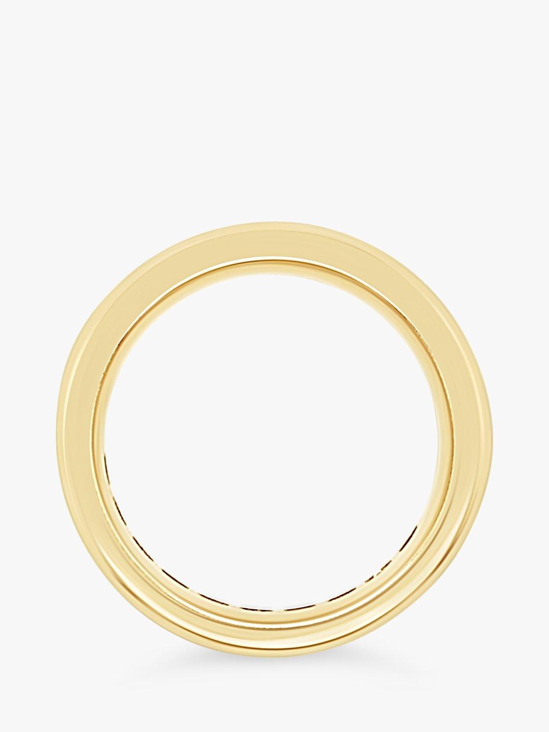 Product image 7 of 8, which shows Milton & Humble Jewellery Pre-Loved 14ct Yellow Gold 10 Princess Cut Diamond Eternity Ring