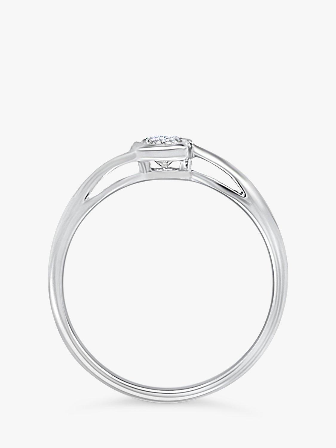 Product image 3 of 5, which shows Milton & Humble Jewellery Pre-Loved 18ct White Gold Solitaire Diamond Ring