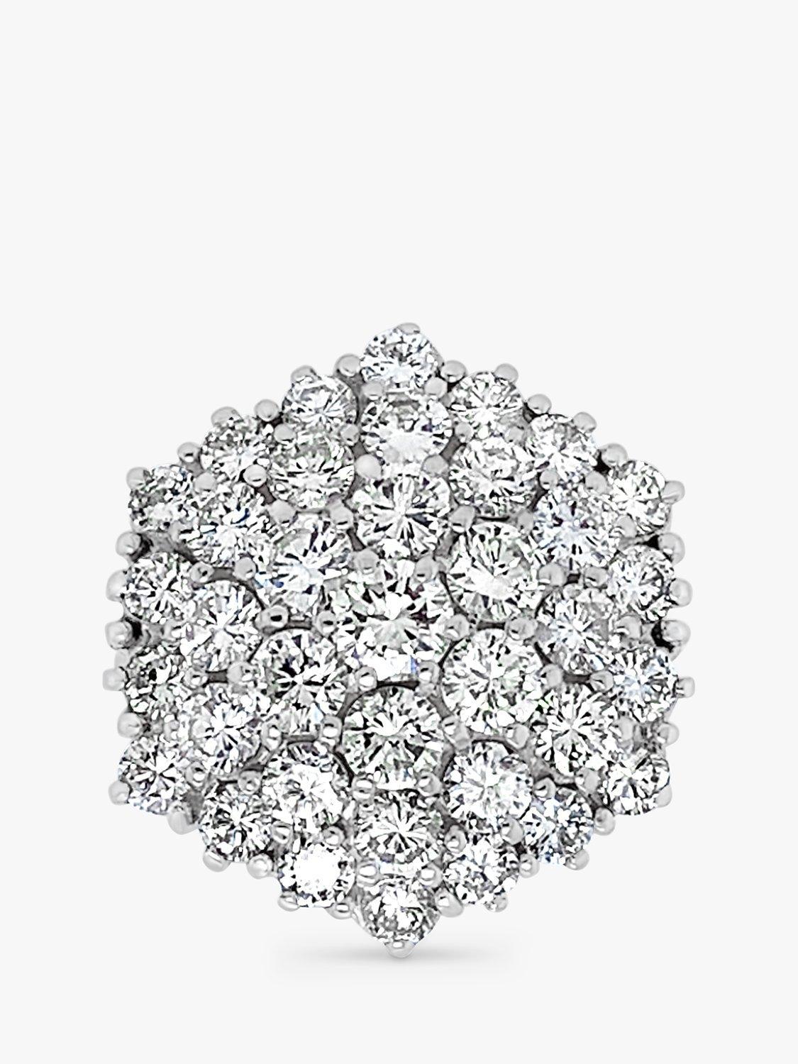 Milton & Humble Jewellery Pre-Loved 18ct White Gold 37 Stone Diamond Ring