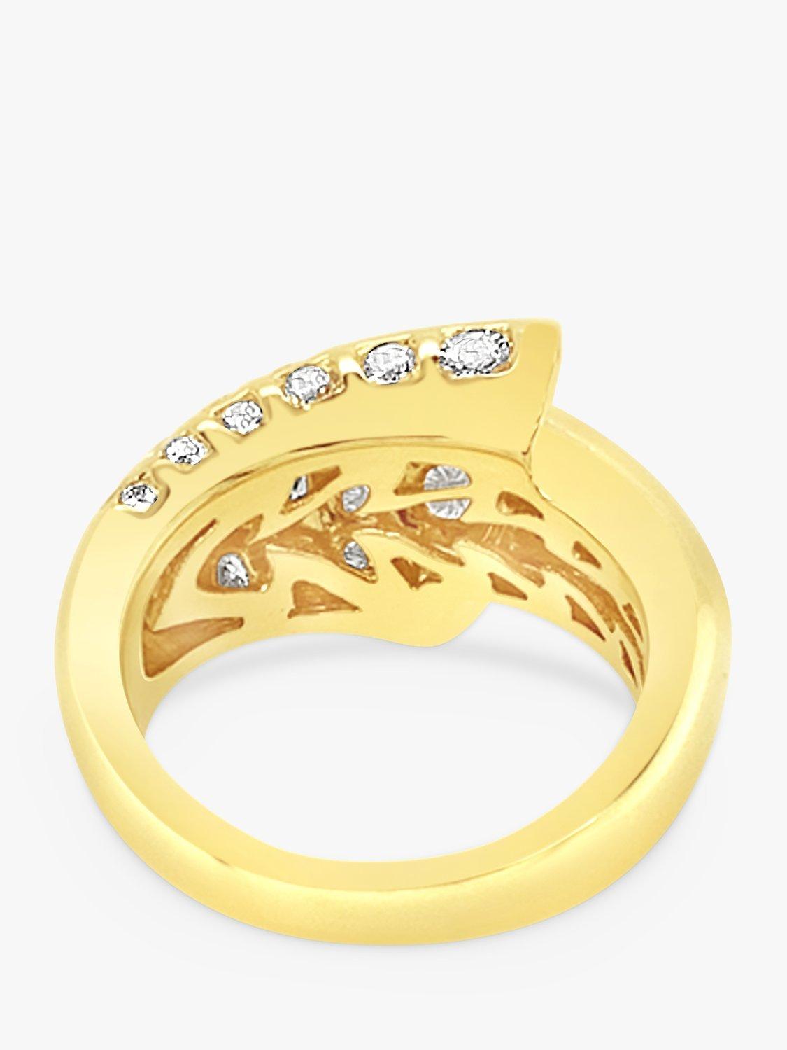 Product image 5 of 6, which shows Milton & Humble Jewellery Pre-Loved 18ct Yellow Gold Diamond Bulbous Wave Ring