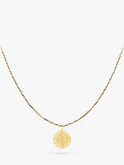 IBB 9ct Gold St Christopher Pendant Necklace, Gold, Gold