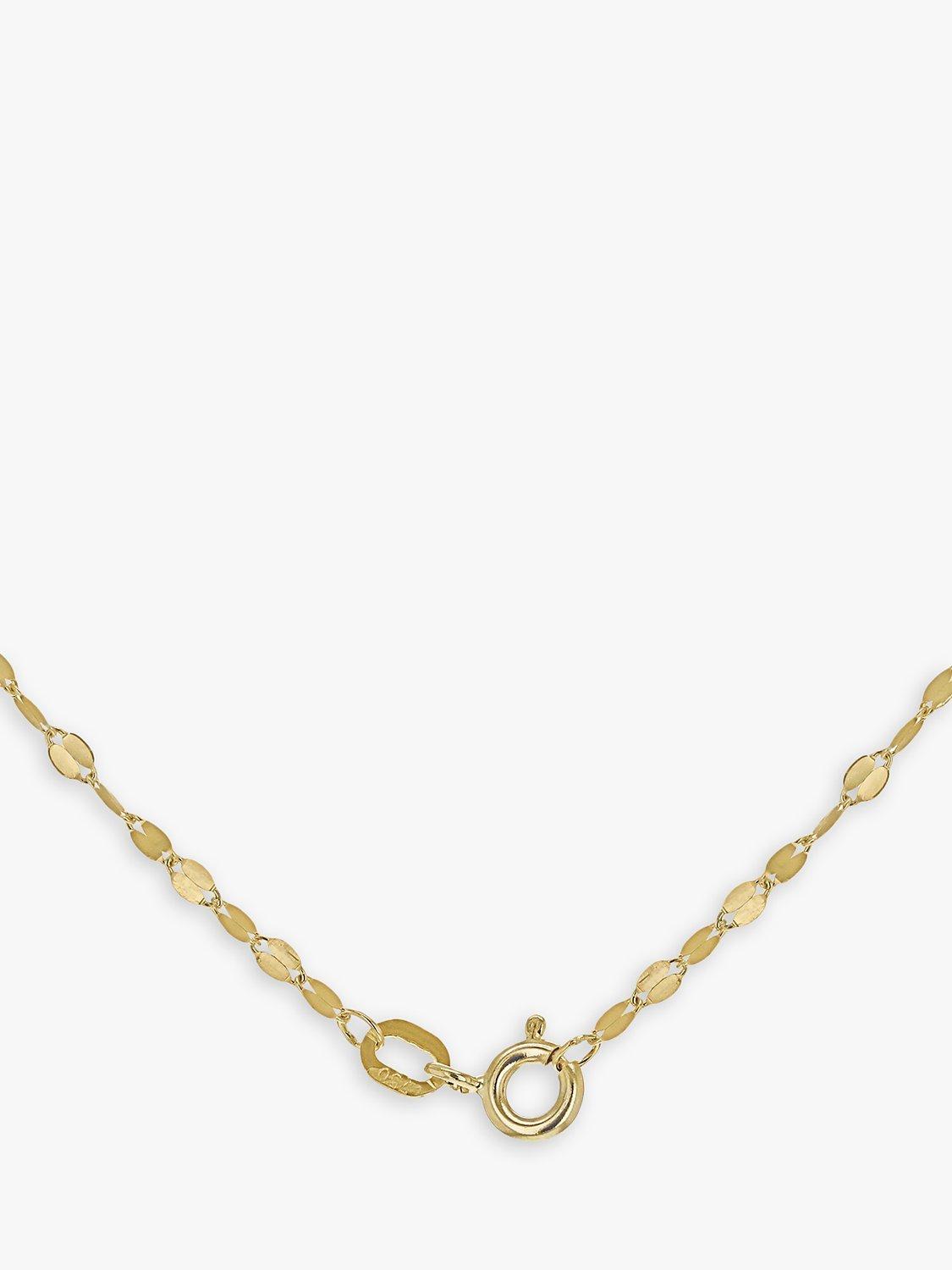 Product image 4 of 6, which shows IBB 18ct Gold Forzatina Chain Necklace, Gold