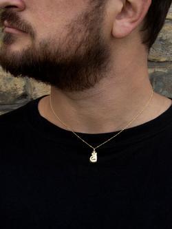 IBB 9ct Gold Boxing Glove Pendant Necklace, Gold - view 2, Gold