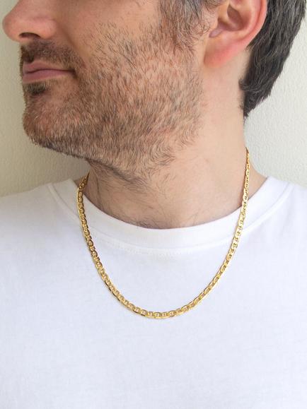 IBB 9ct Gold 120 Rambo Chain Necklace, Gold - view 2, Gold