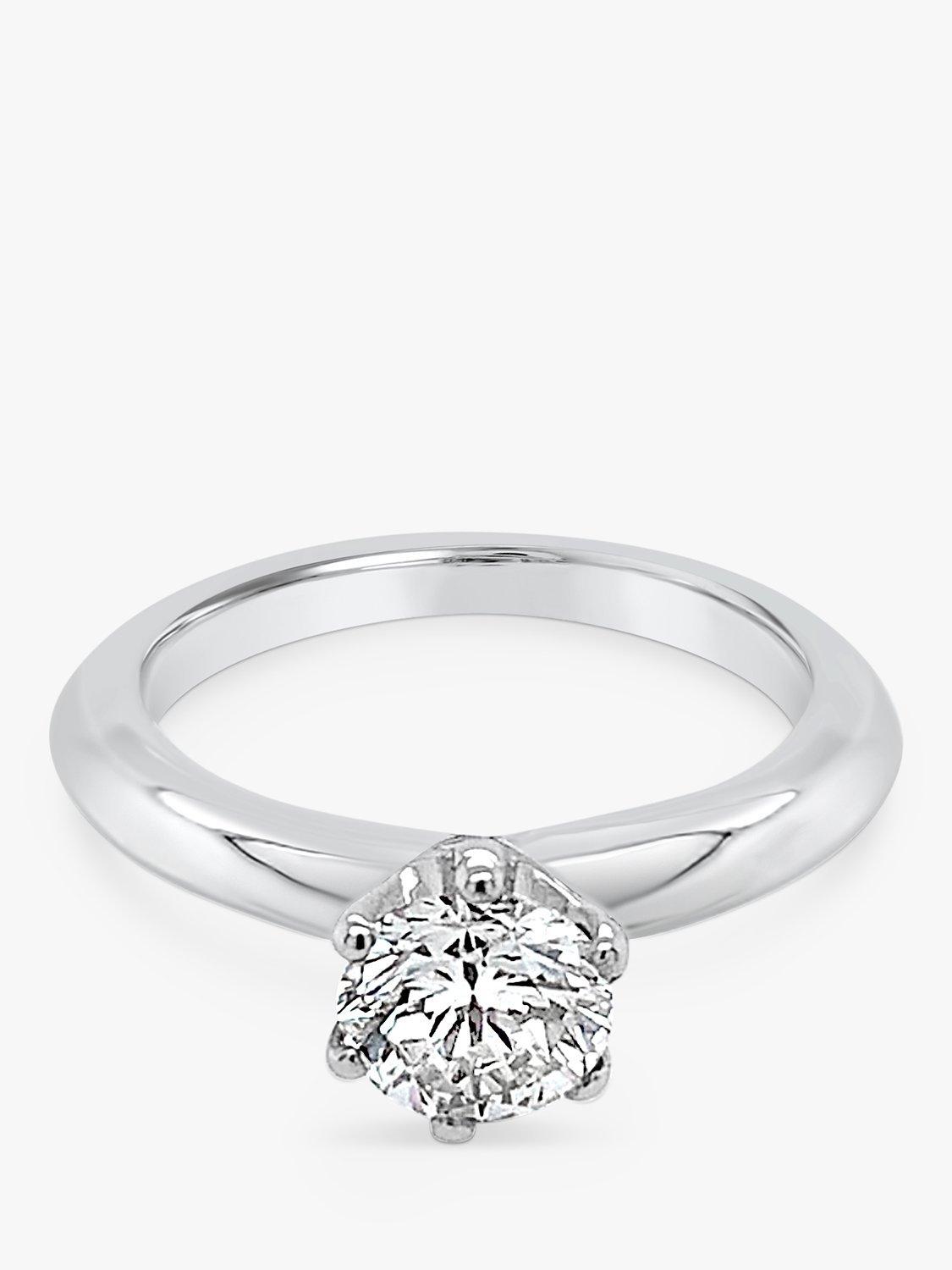 Product image 4 of 5, which shows Milton & Humble Jewellery Pre-Loved 950 Platinum Solitaire Brilliant Cut Diamond Ring