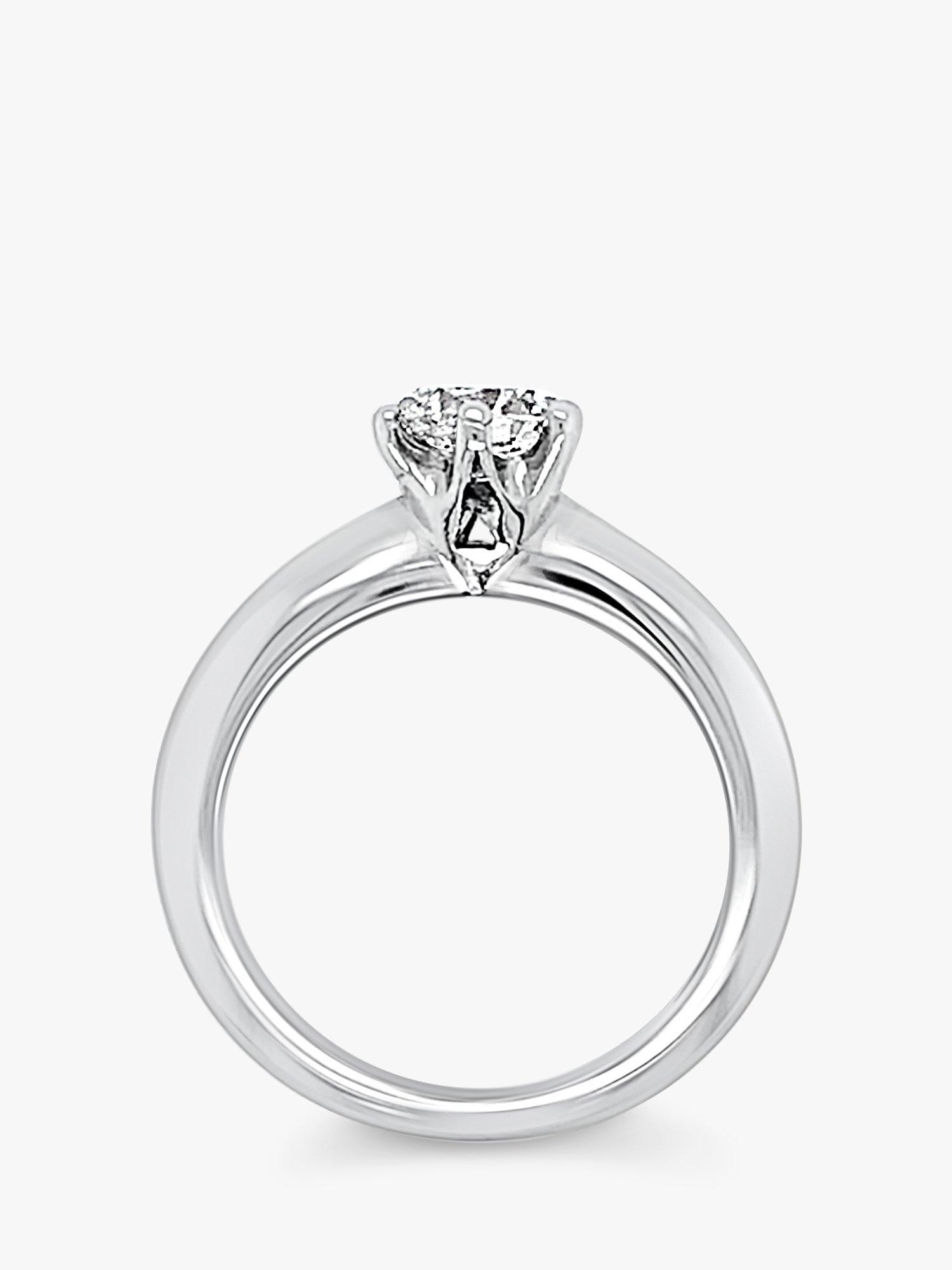 Product image 5 of 5, which shows Milton & Humble Jewellery Pre-Loved 950 Platinum Solitaire Brilliant Cut Diamond Ring