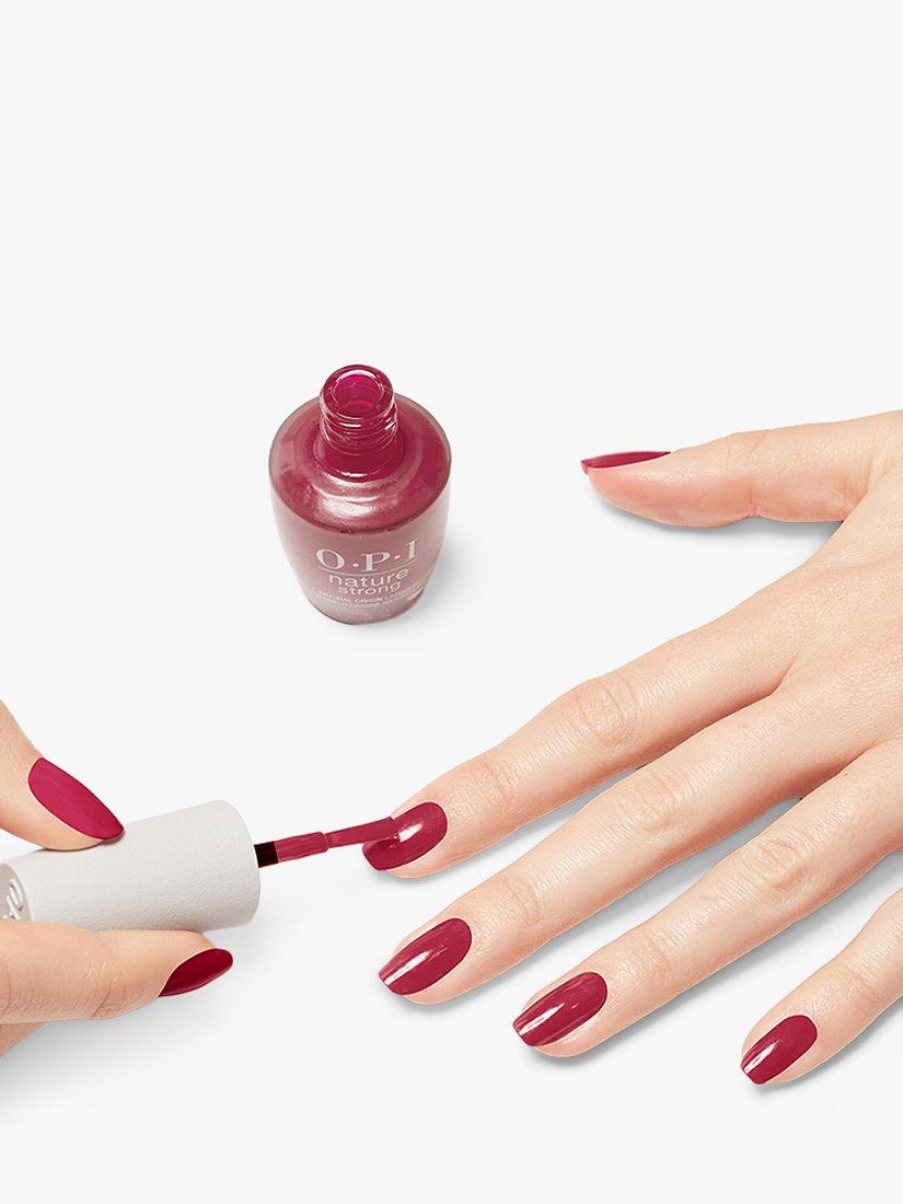 Product image 5 of 5, which shows OPI Nature Strong Natural Nail Lacquer, Give a Garnet