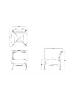 John Lewis ANYDAY Dime Accent Chair, Walnut Frame, Cream Boucle - view 2, Cream Boucle