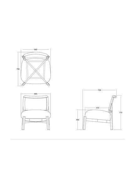 John Lewis Dime Accent Chair, Walnut Frame, Cream Boucle - view 2, Cream Boucle