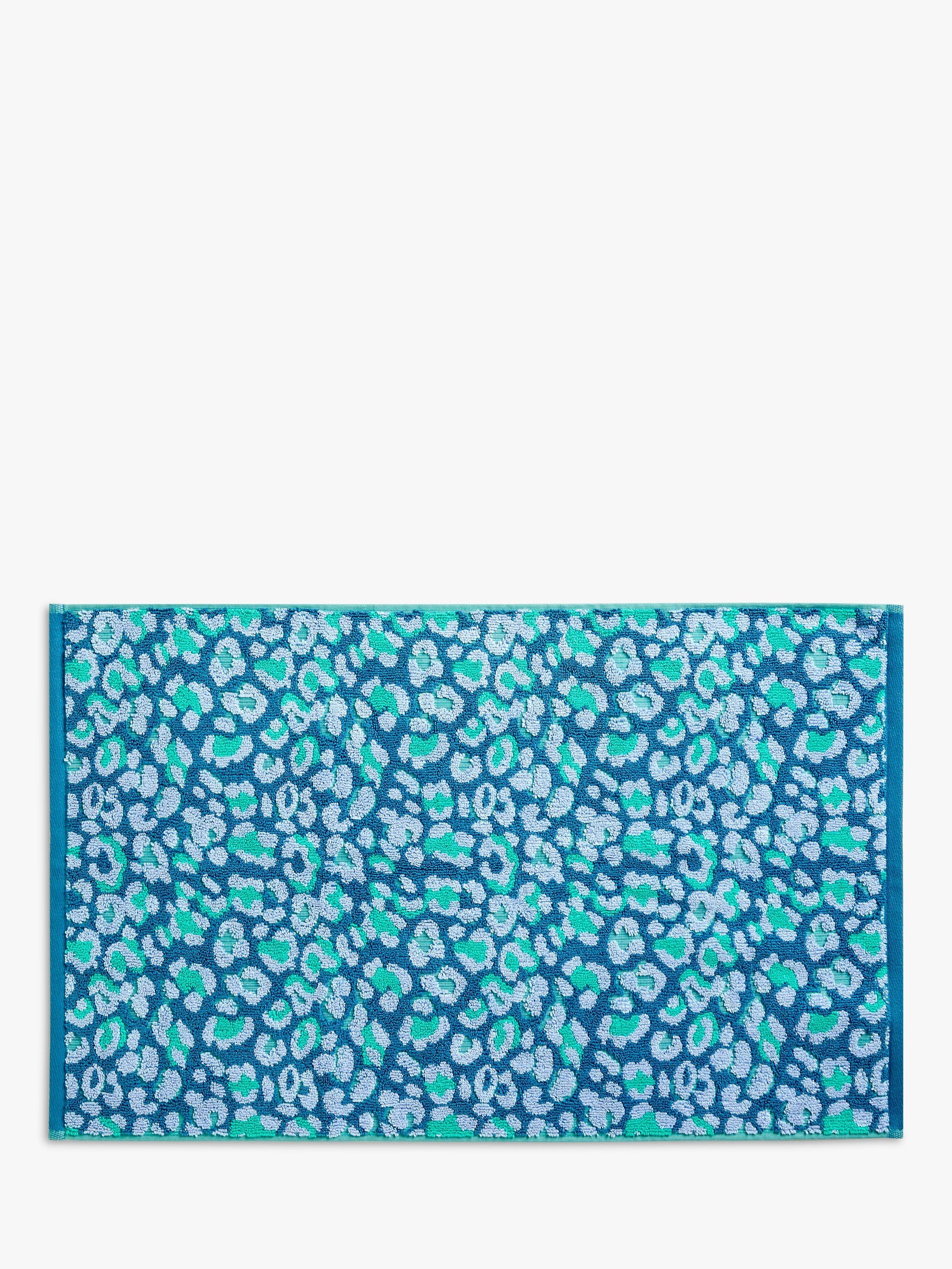John Lewis + Matthew Williamson Leopard Bath Mat, Blue