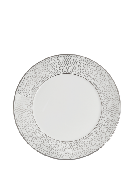 Wedgwood Gio Platinum Fine Bone China Tea Plate, 17cm, White, White