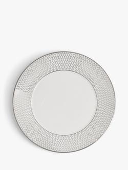 Wedgwood Gio Platinum Fine Bone China Side Plate, 20.6cm, White, White