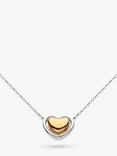 Kit Heath Heart of Gold Pendant Necklace, Silver/Gold