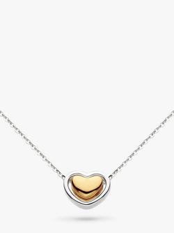 Kit Heath Heart of Gold Pendant Necklace, Silver/Gold, Silver/Yellow Gold