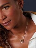 Kit Heath Bevel Cirque Link Necklace, Silver/Gold