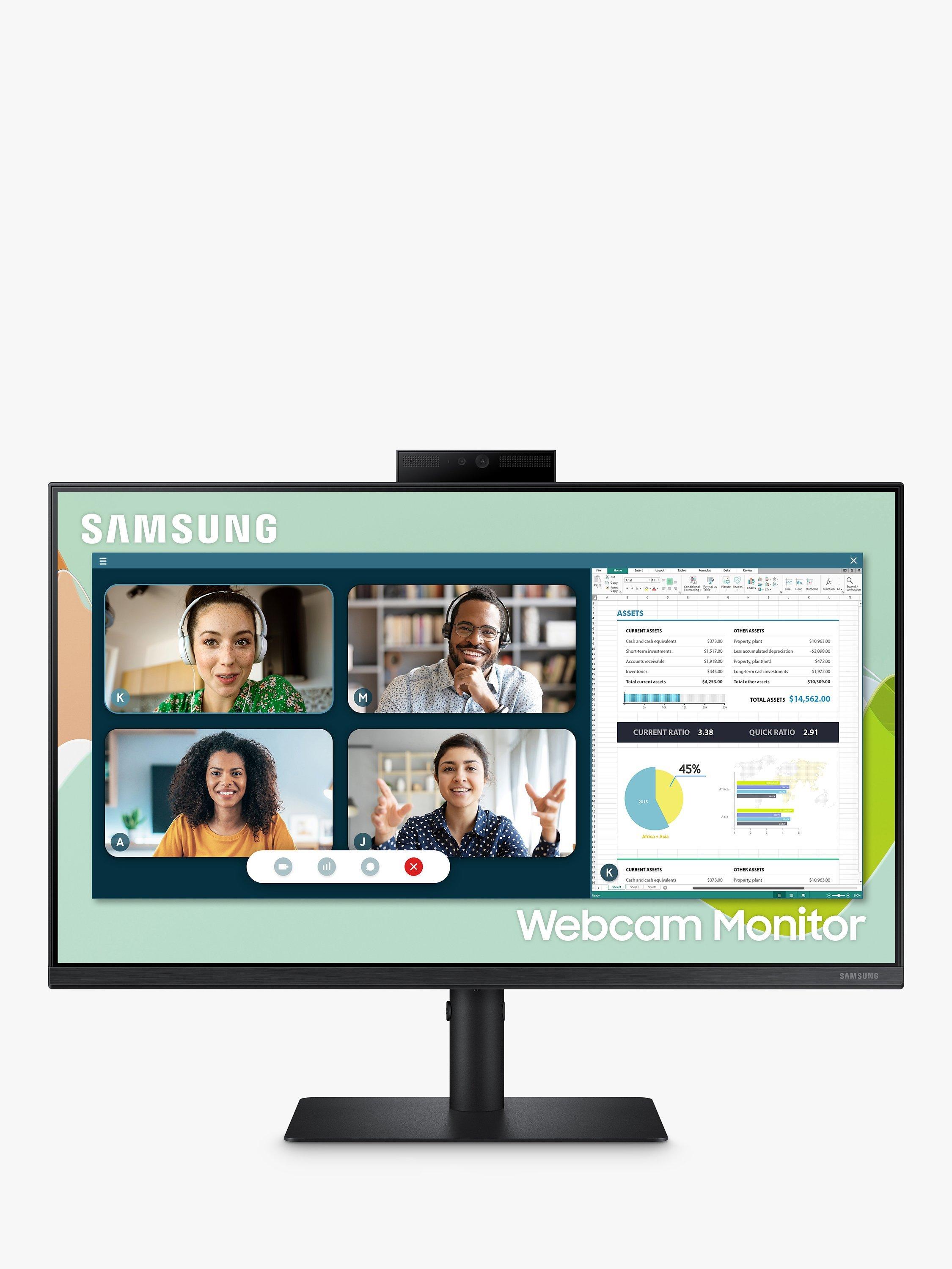 Samsung S40VA Full HD Webcam Monitor, 24", Black