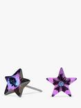 Jon Richard Radiance Collection Crystal Star Stud Earrings, Purple