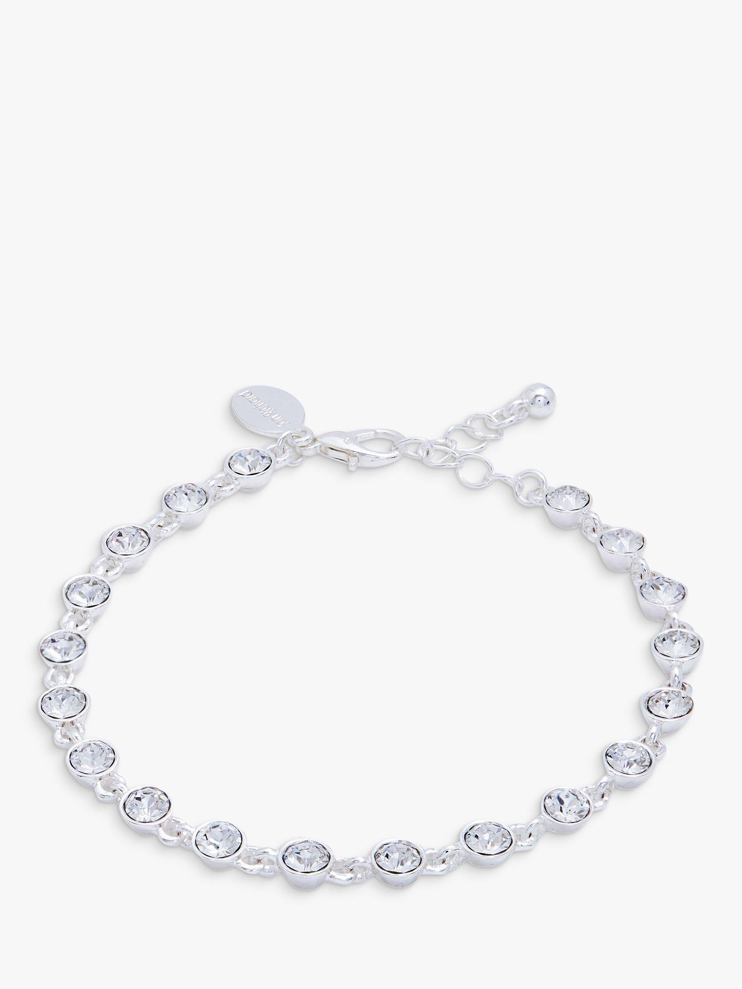 Jon Richard Radiance Collection Crystal Tennis Bracelet, Silver