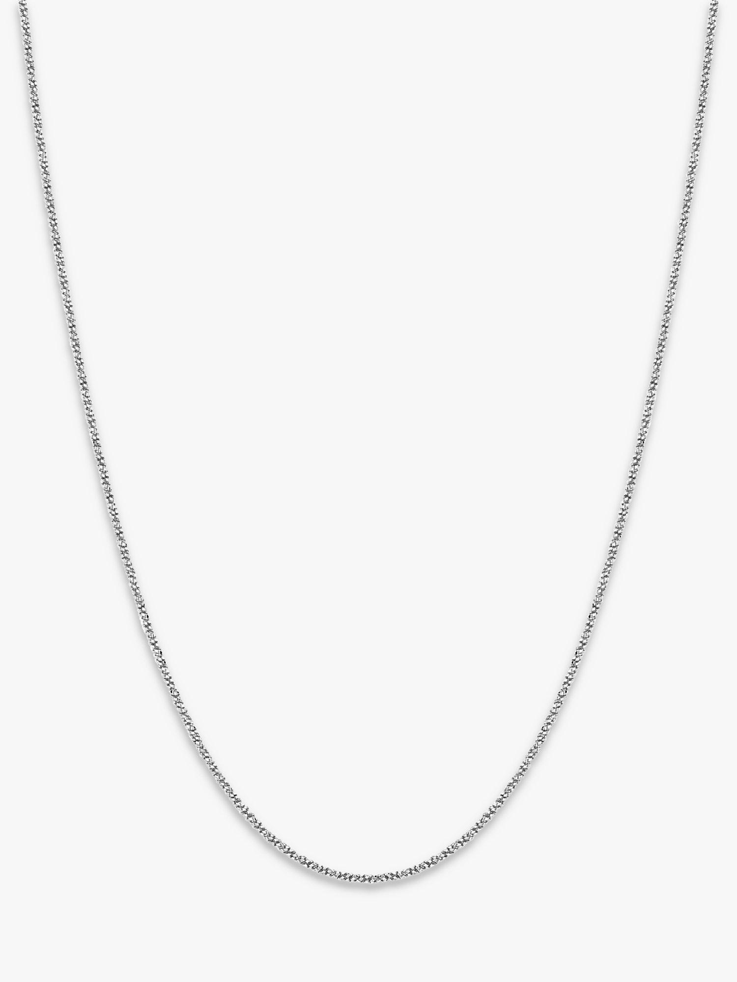 Product image 1 of 1, which shows Simply Silver Twist Chain Necklace, Silver