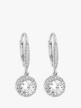 Simply Silver Clara Drop Earrings, Silver