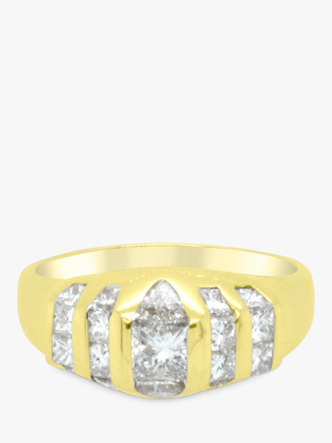 Product image 2 of 5, which shows Milton & Humble Jewellery Pre-Loved 18ct Yellow Gold 19 Stone Diamond Ring