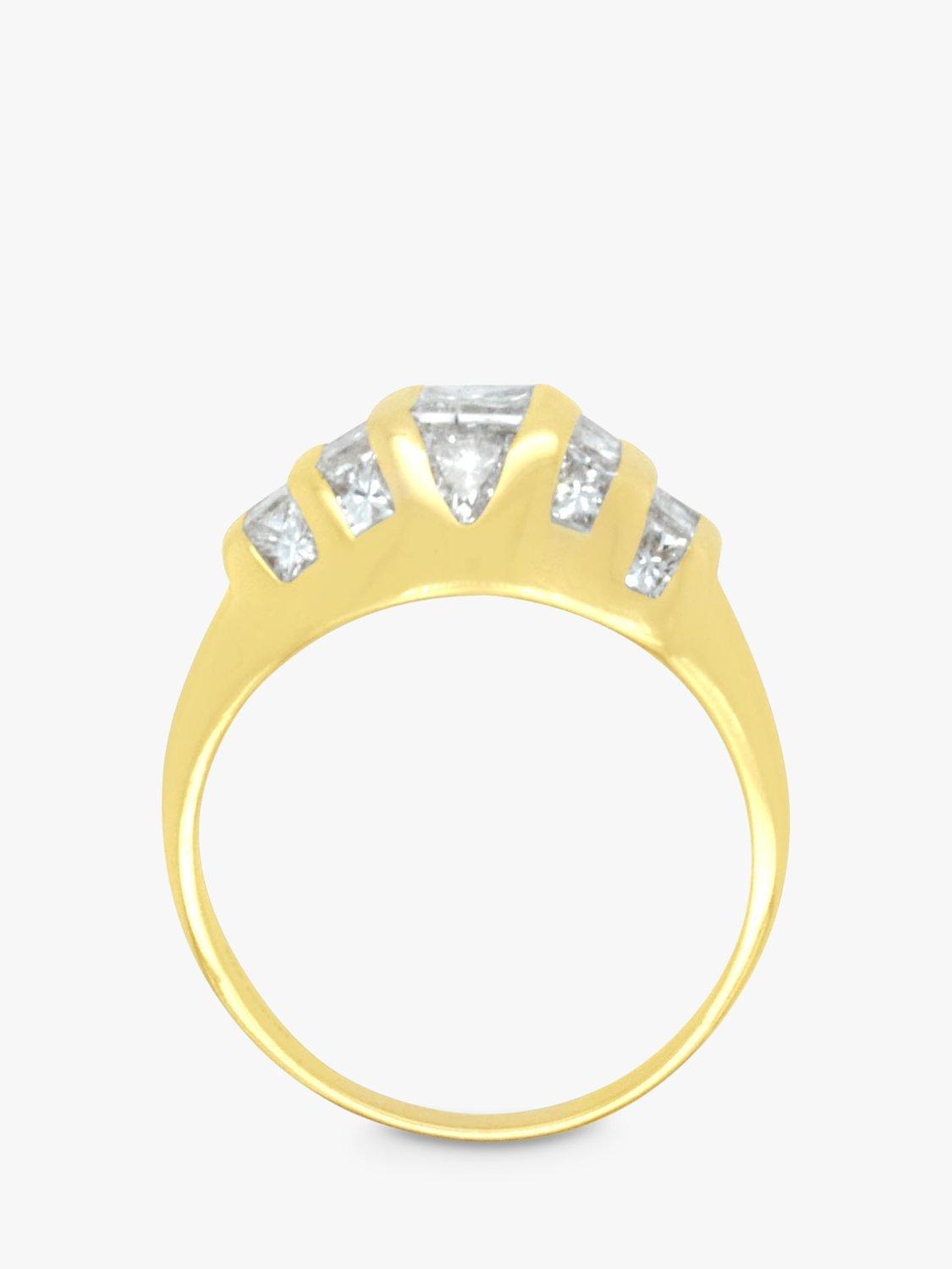 Product image 3 of 5, which shows Milton & Humble Jewellery Pre-Loved 18ct Yellow Gold 19 Stone Diamond Ring