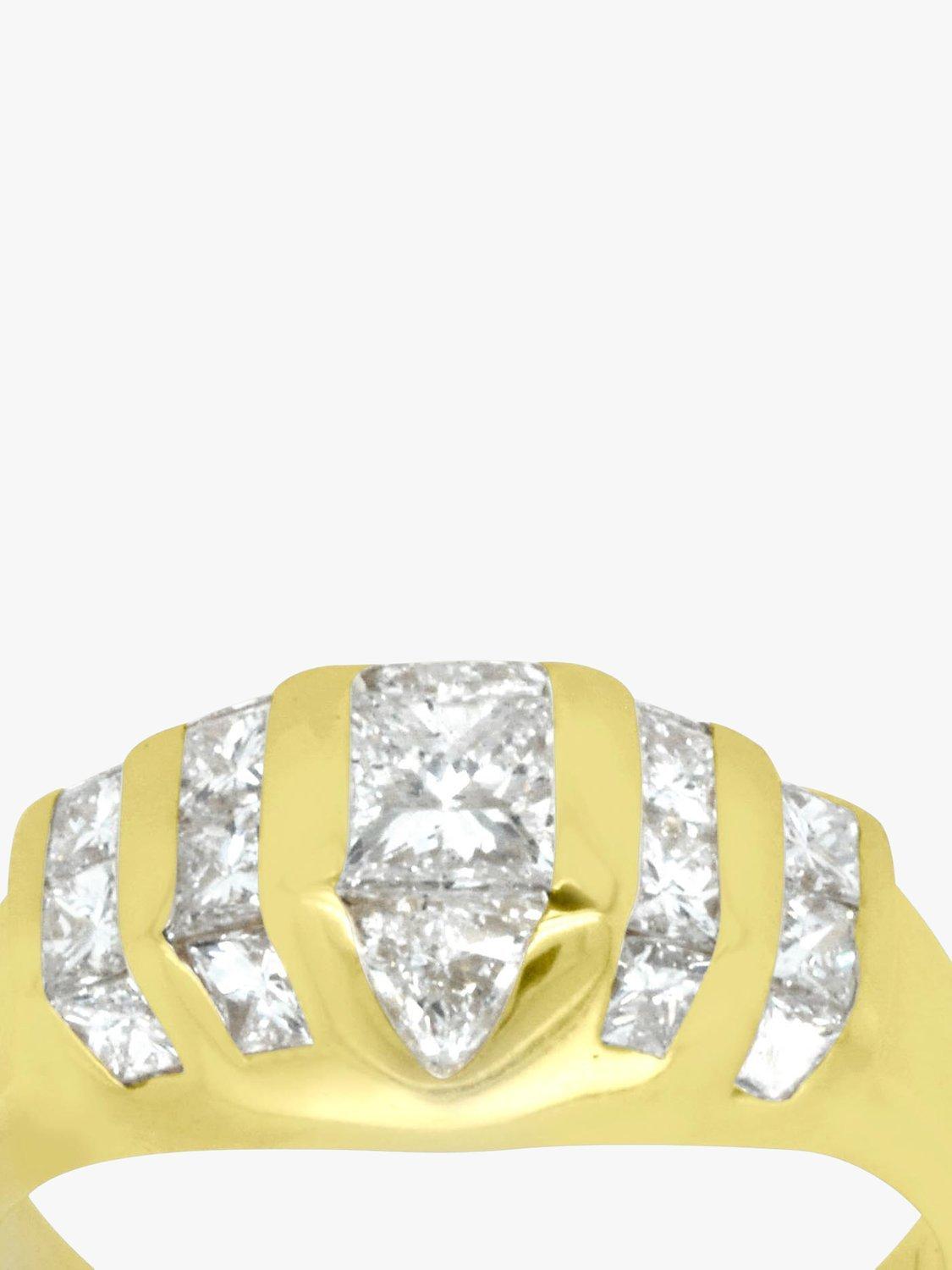 Product image 5 of 5, which shows Milton & Humble Jewellery Pre-Loved 18ct Yellow Gold 19 Stone Diamond Ring