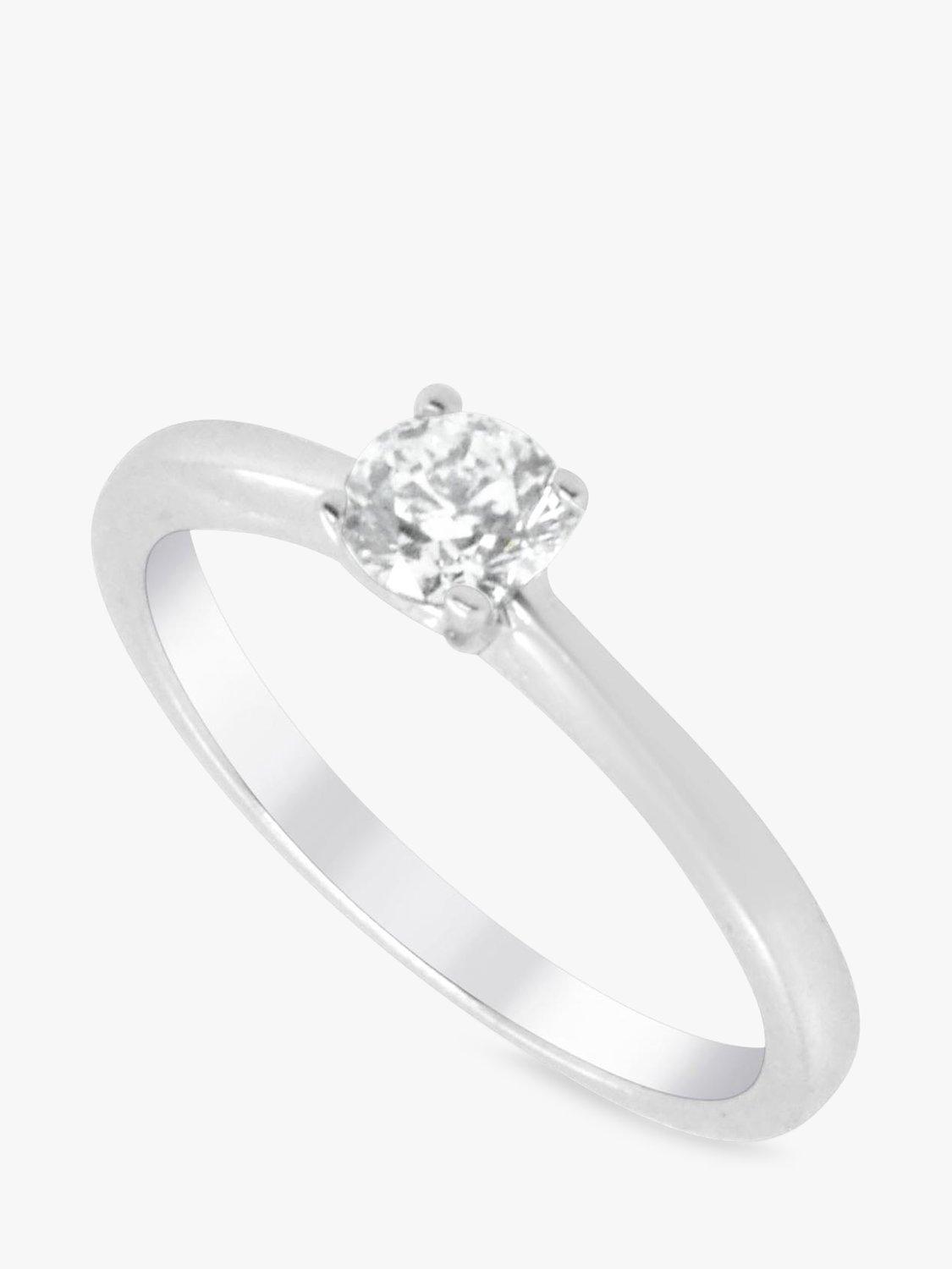 Product image 6 of 6, which shows Milton & Humble Jewellery Pre-Loved 18ct White Gold Solitaire Diamond Ring, Dated 2015