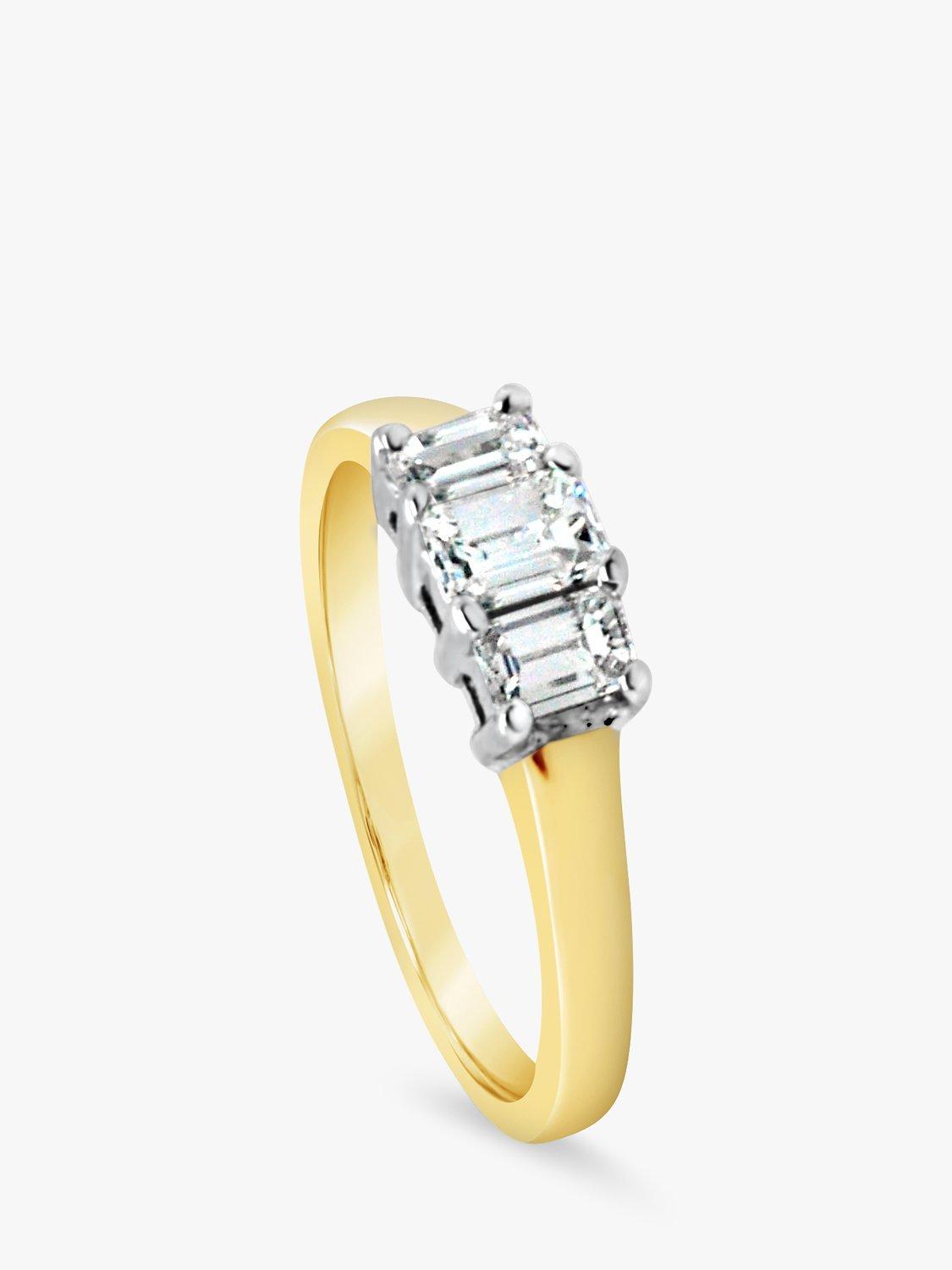 Product image 2 of 4, which shows Milton & Humble Jewellery Pre-Loved 18ct White & Yellow Gold 3 Stone Diamond Ring, Dated 2001