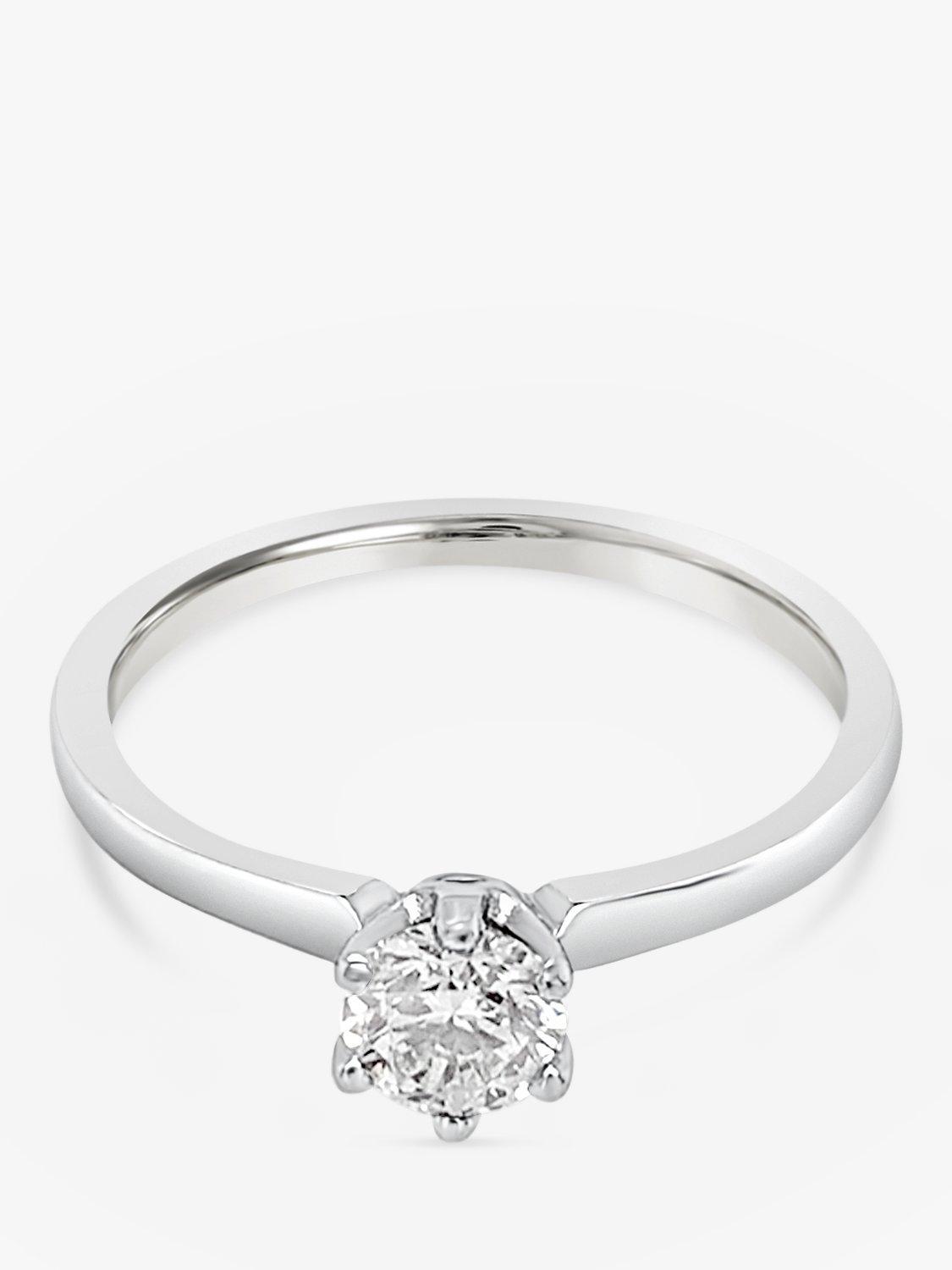 Product image 2 of 5, which shows Milton & Humble Jewellery Pre-Loved 950 Platinum Solitaire Brilliant Cut Diamond Ring