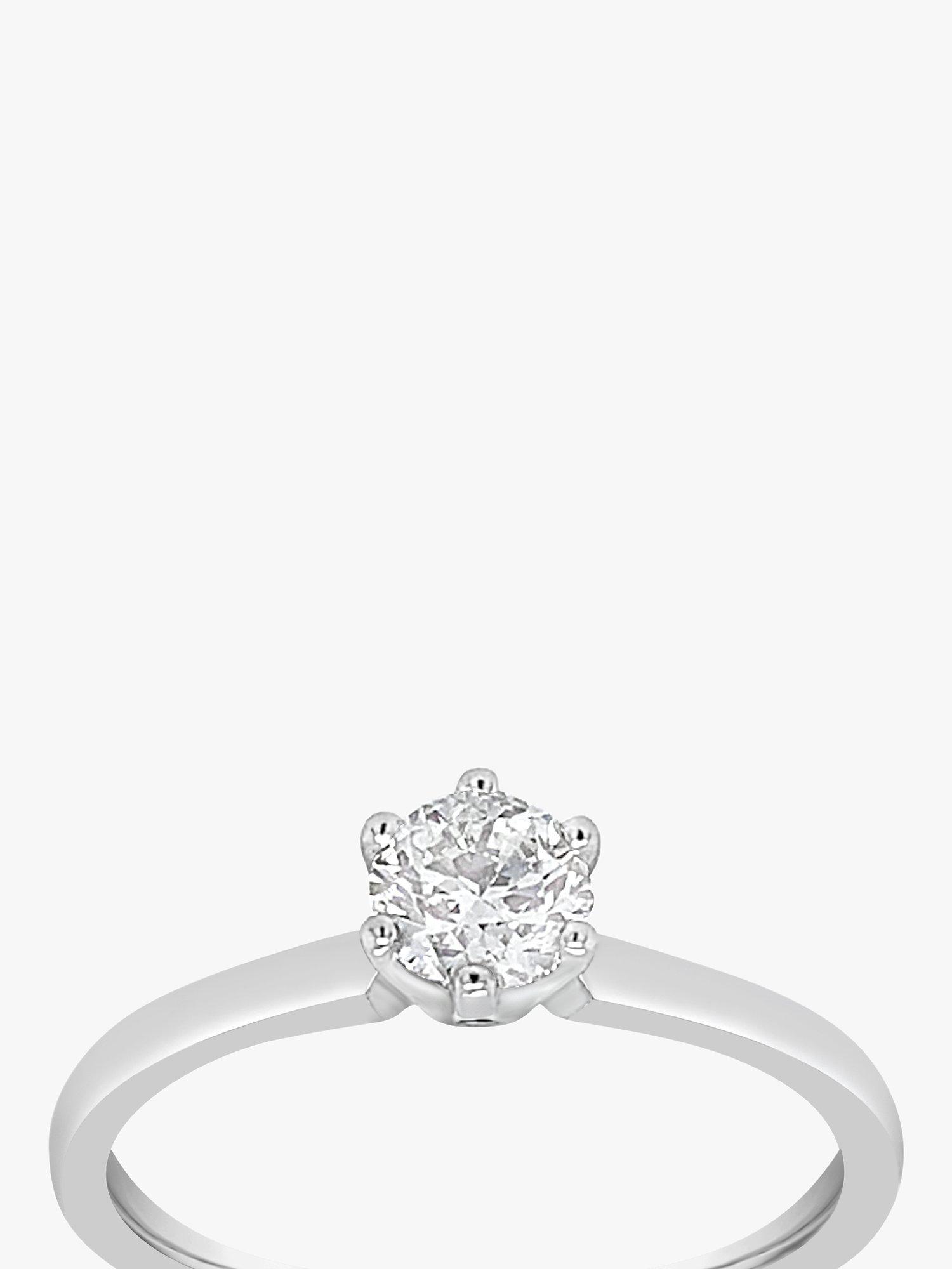 Product image 3 of 5, which shows Milton & Humble Jewellery Pre-Loved 950 Platinum Solitaire Brilliant Cut Diamond Ring