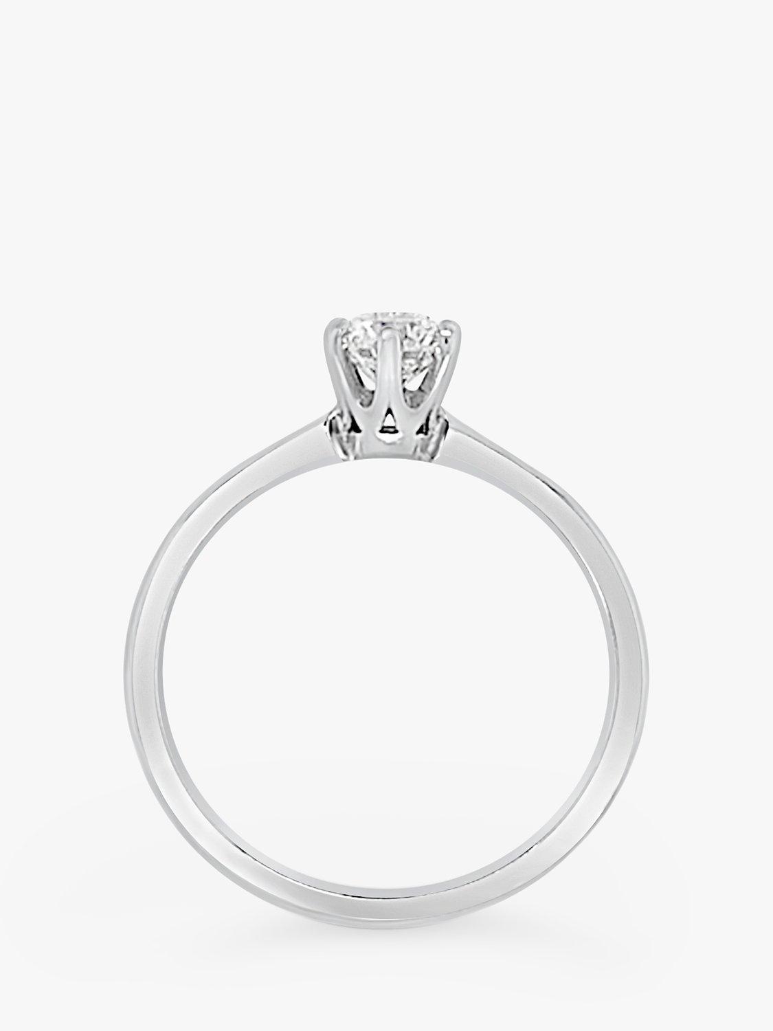 Product image 4 of 5, which shows Milton & Humble Jewellery Pre-Loved 950 Platinum Solitaire Brilliant Cut Diamond Ring