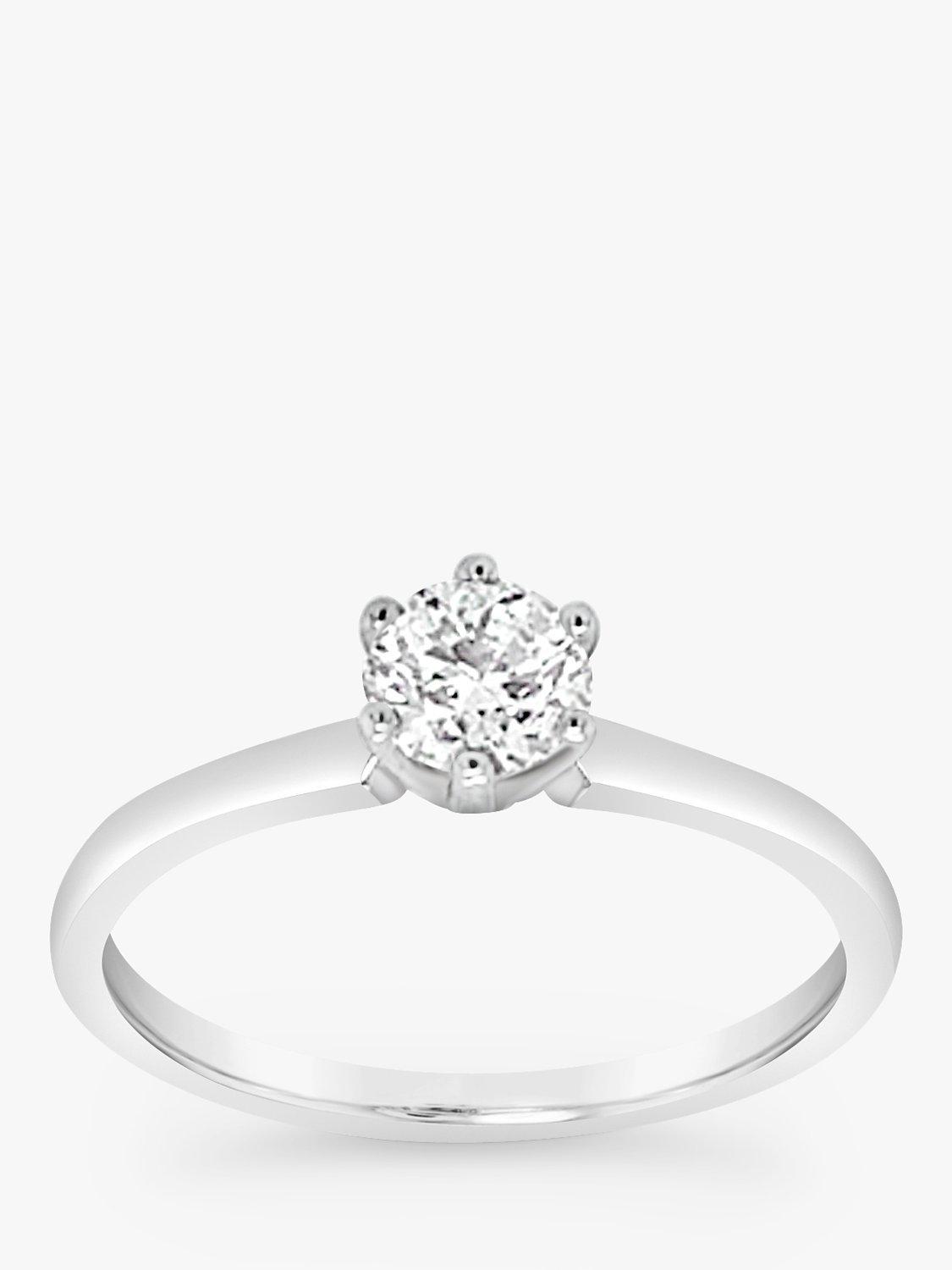Product image 5 of 5, which shows Milton & Humble Jewellery Pre-Loved 950 Platinum Solitaire Brilliant Cut Diamond Ring