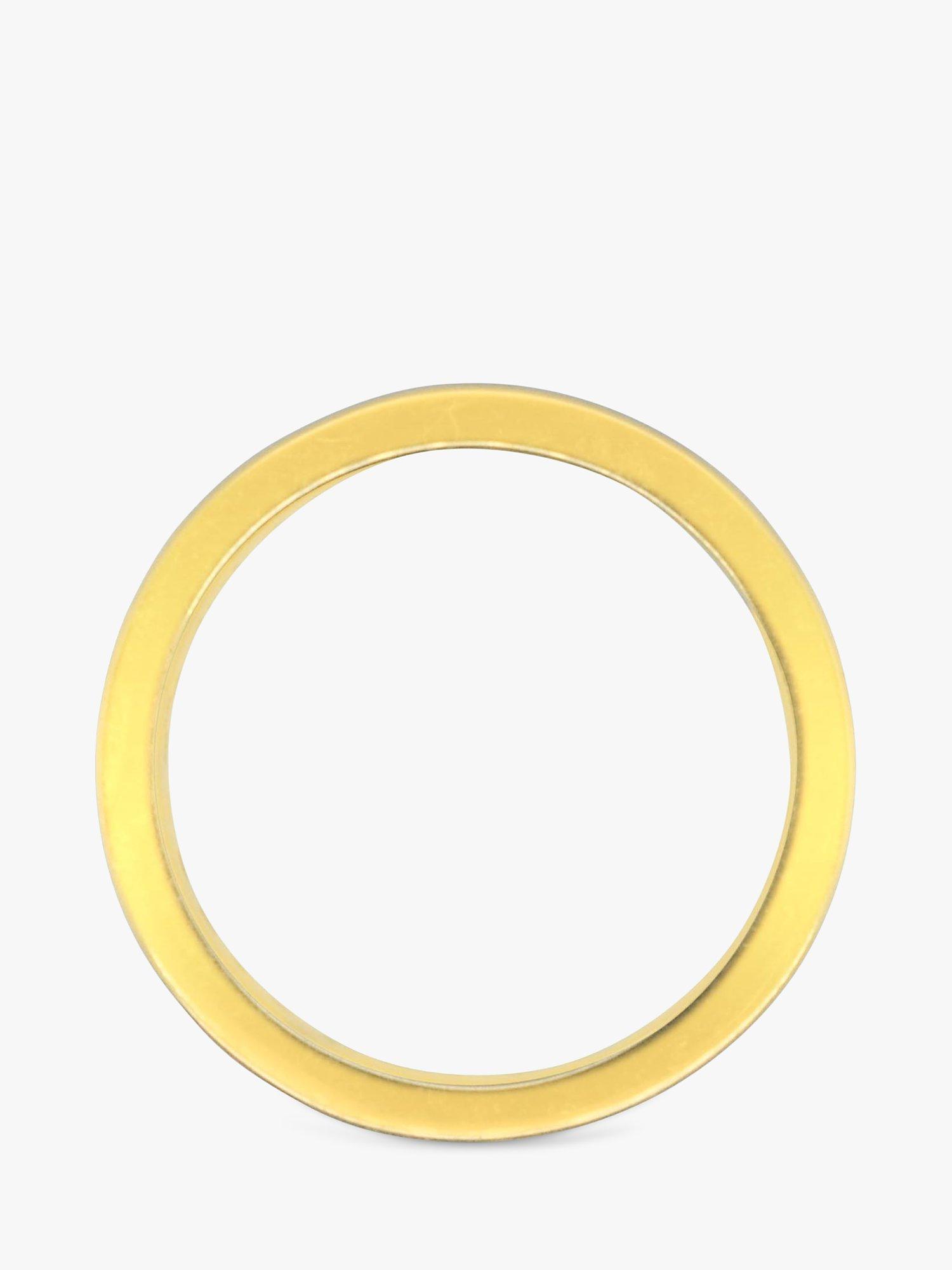 Product image 5 of 5, which shows Milton & Humble Jewellery Pre-Loved 18ct Yellow Gold Princess Cut Diamond Eternity Ring, Gold
