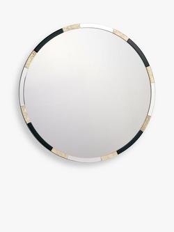 Där Gadany Round Wall Mirror, 80cm, Gold/Black, Gold/Black