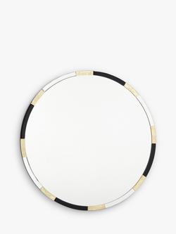 Där Gadany Round Wall Mirror, 80cm, Gold/Black - view 2, Gold/Black