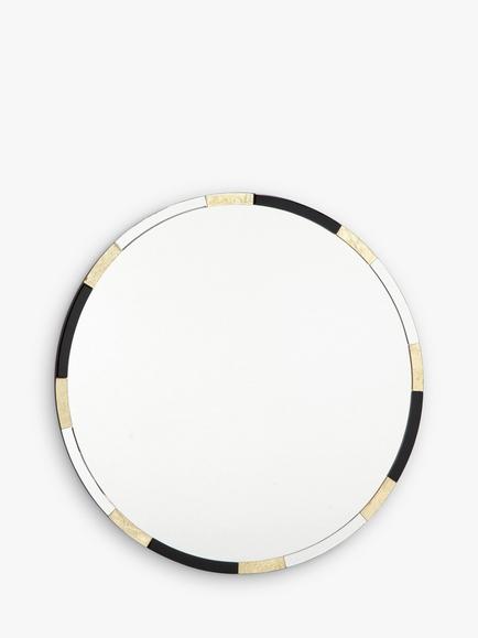 Där Gadany Round Wall Mirror, 80cm, Gold/Black - view 2, Gold/Black