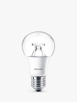 Philips MASTER 60W E27 LED Dimmable Classic Bulb, Clear, Clear