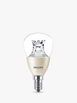 Philips MASTER 40W E14 LED Dimmable Classic Bulb, Clear, Clear