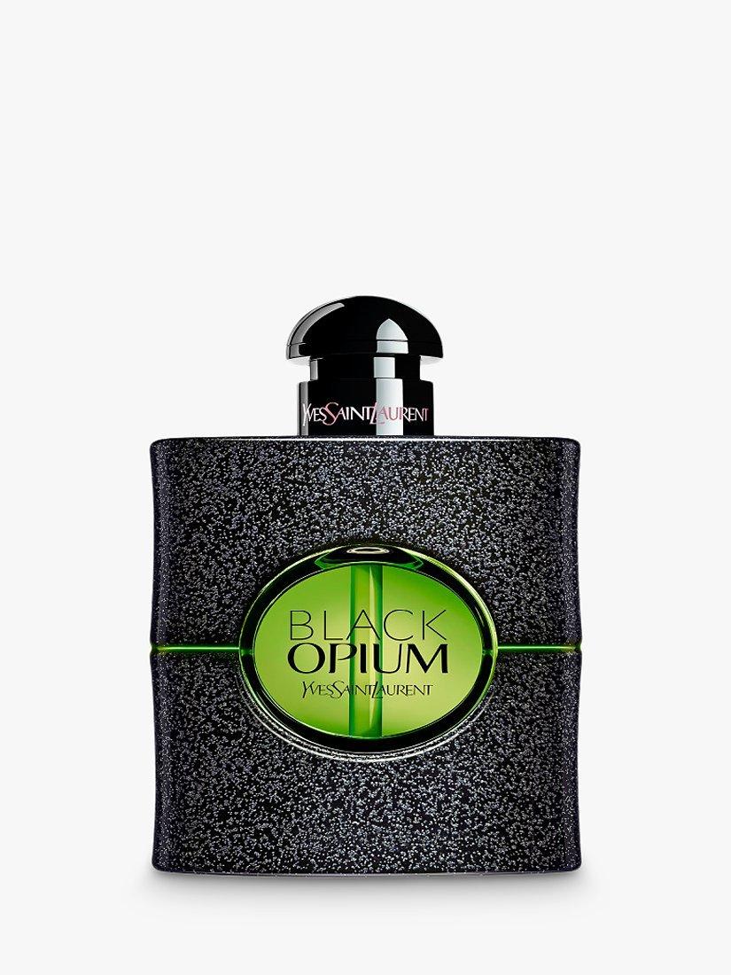 Product image 1 of 6, which shows Yves Saint Laurent Black Opium Illicit Green Eau de Parfum, 75ml