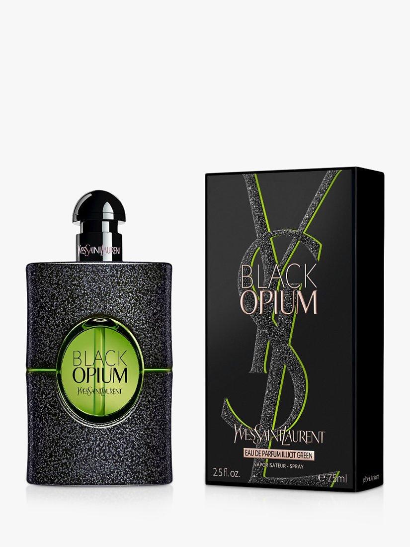 Product image 2 of 6, which shows Yves Saint Laurent Black Opium Illicit Green Eau de Parfum, 75ml