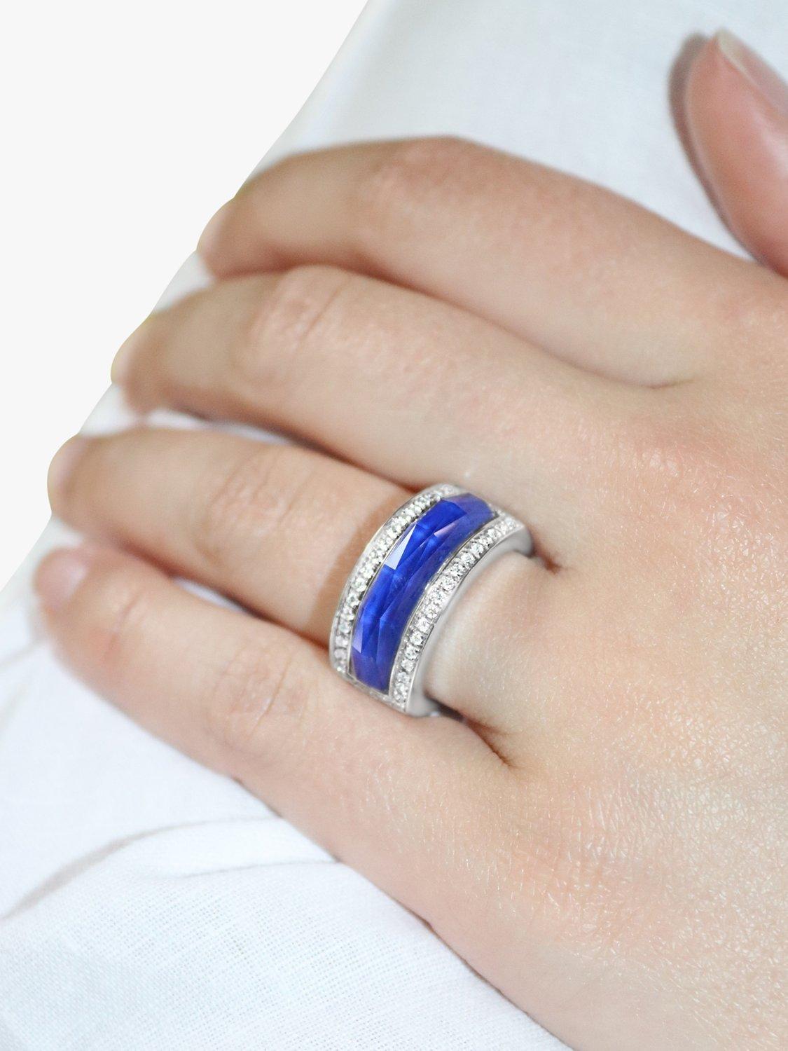 Product image 2 of 5, which shows Milton & Humble Jewellery Pre-Loved Stephen Webster 18ct White Gold Quartz & Diamond Ring, Dated 2007
