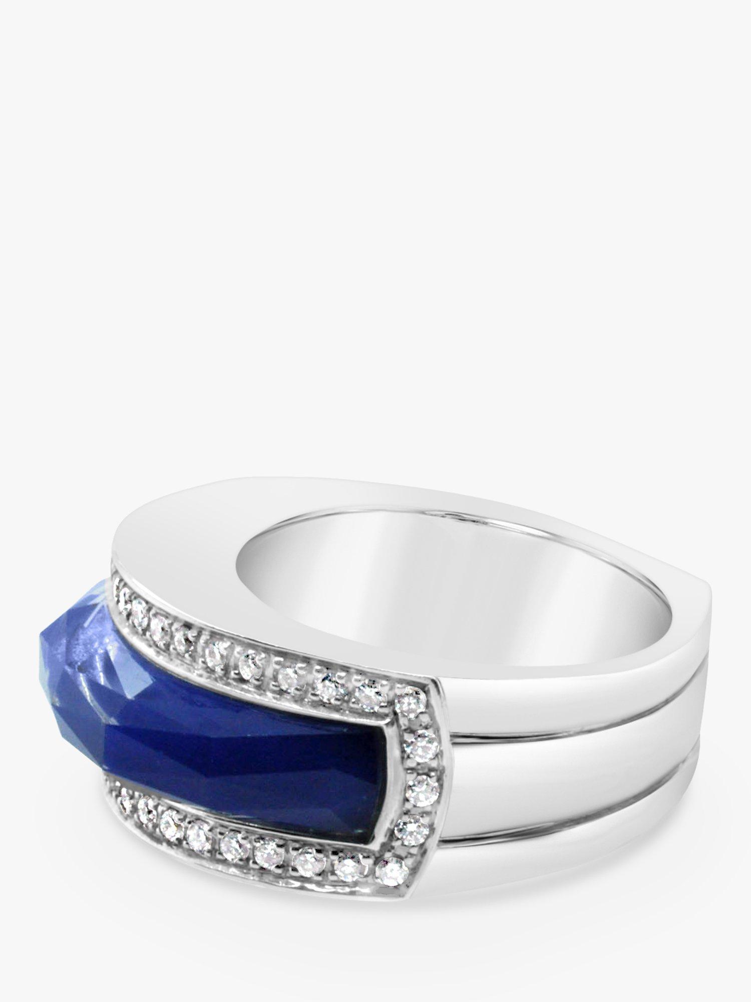 Product image 3 of 5, which shows Milton & Humble Jewellery Pre-Loved Stephen Webster 18ct White Gold Quartz & Diamond Ring, Dated 2007
