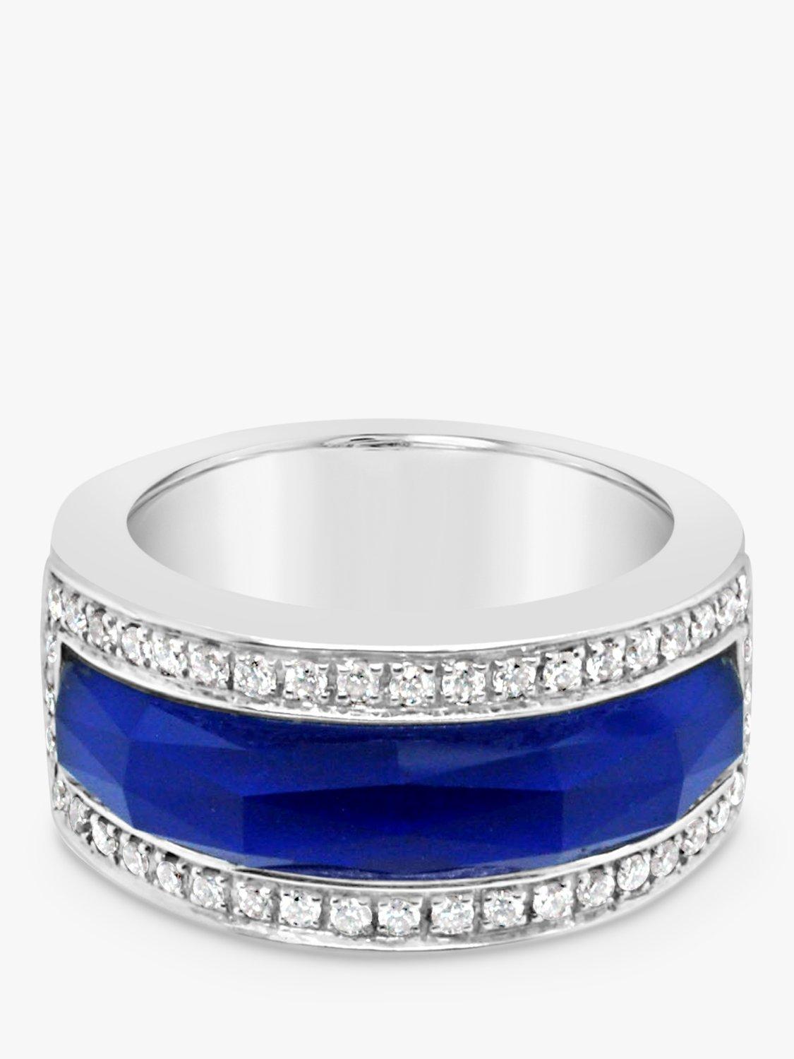 Product image 1 of 5, which shows Milton & Humble Jewellery Pre-Loved Stephen Webster 18ct White Gold Quartz & Diamond Ring, Dated 2007