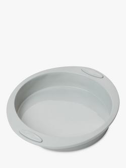 John Lewis Silicone Non-Stick Round Cake Mould, 22cm - view 2, Grey