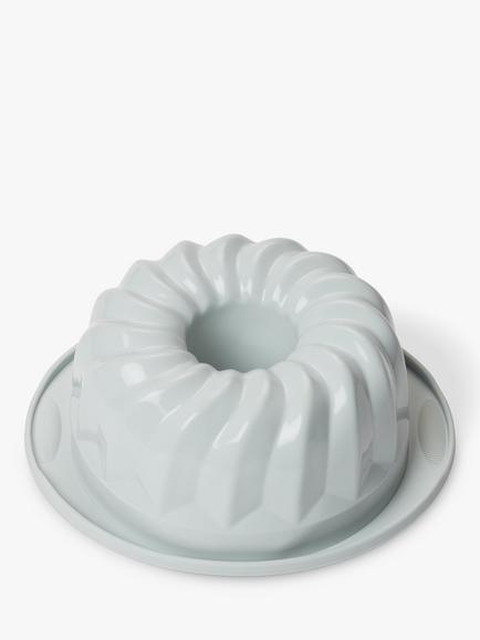 John Lewis Silicone Non-Stick Bundt Cake Mould, 20cm, Grey