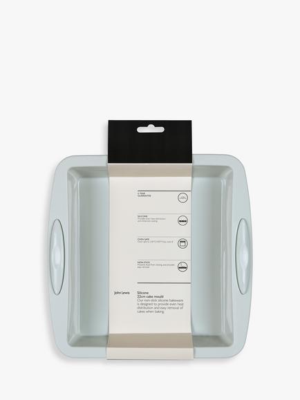 John Lewis Silicone Non-Stick Cake Mould, 22cm, Grey